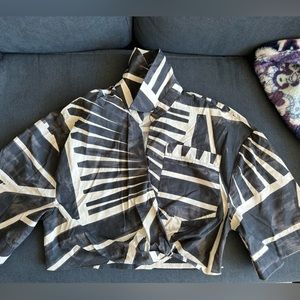 Zara cropped cotton top